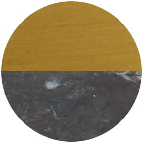 Ottone Spazzolato PVD - Maniglie Marmo nero Marquinia